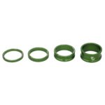 Wolf Tooth Green Precision Headset Spacers (3, 5, 10, 15mm Kit)