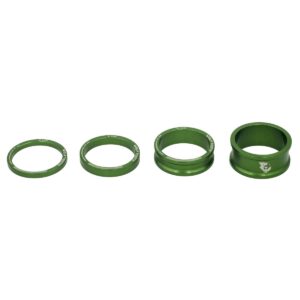 Wolf Tooth Green Precision Headset Spacers (3, 5, 10, 15mm Kit)