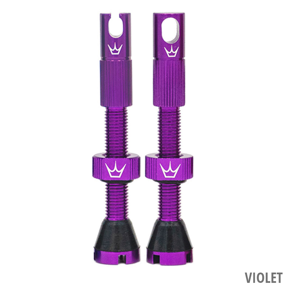 Peaty's Chris King MK2 42mm Tubeless Valves (Purple) - TBS Bike Parts