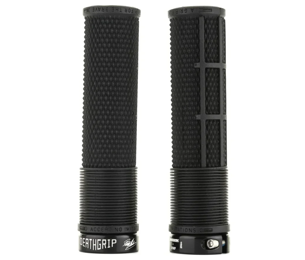 DMR DeathGrip Flangeless Thick Lock-On Grips (Black)