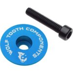 Wolf Tooth Ultralight Stem Cap and Bolt (Blue)