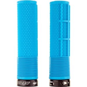 DMR DeathGrip Flangeless Thick Lock-On Grips (Blue)