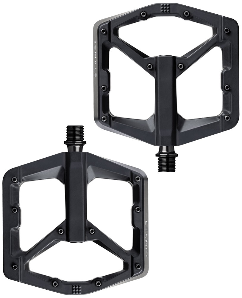 CrankBrother Stamp 2 Black Pedals (Large)