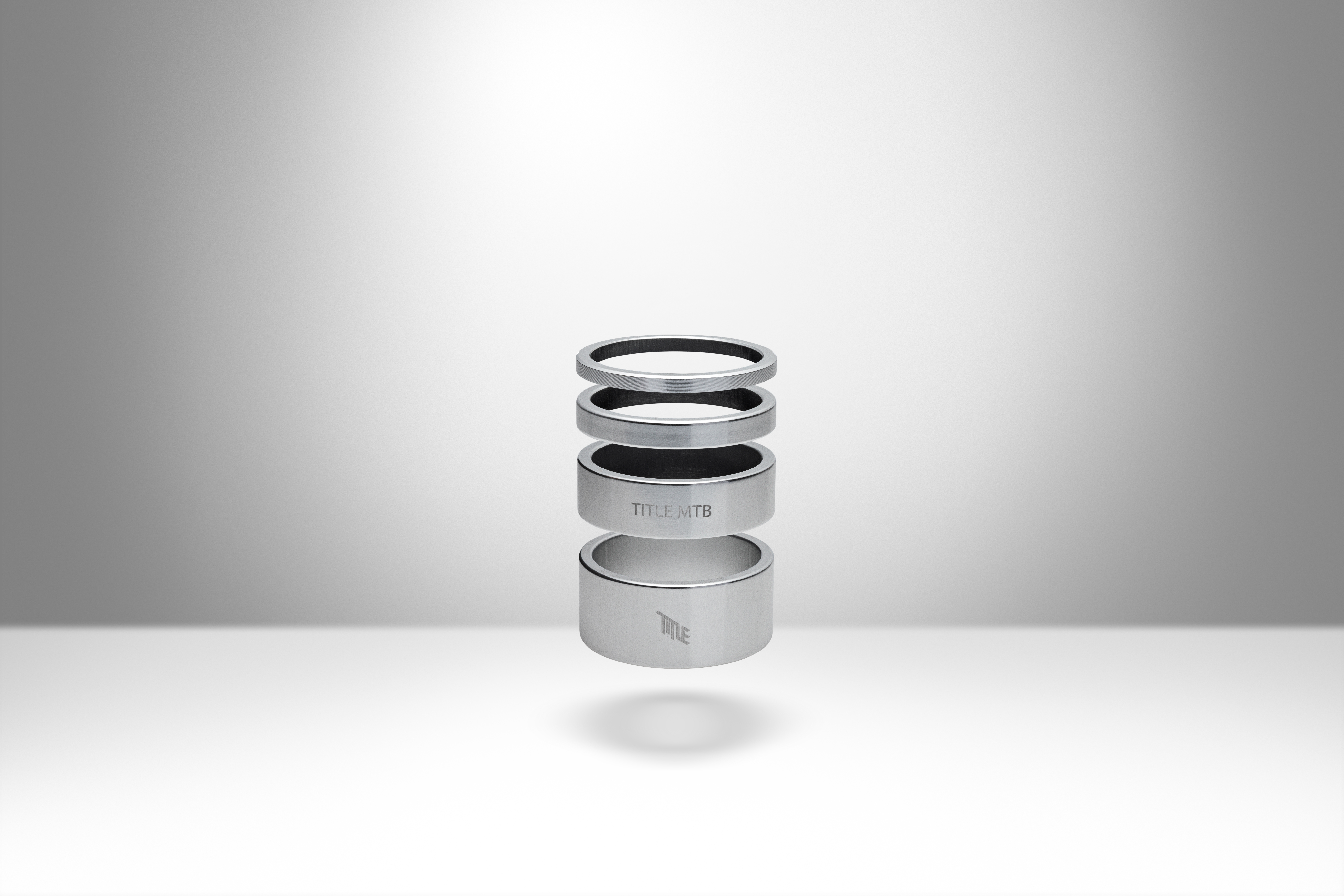 Title MTB Alloy Headset Spacer Kit Chrome