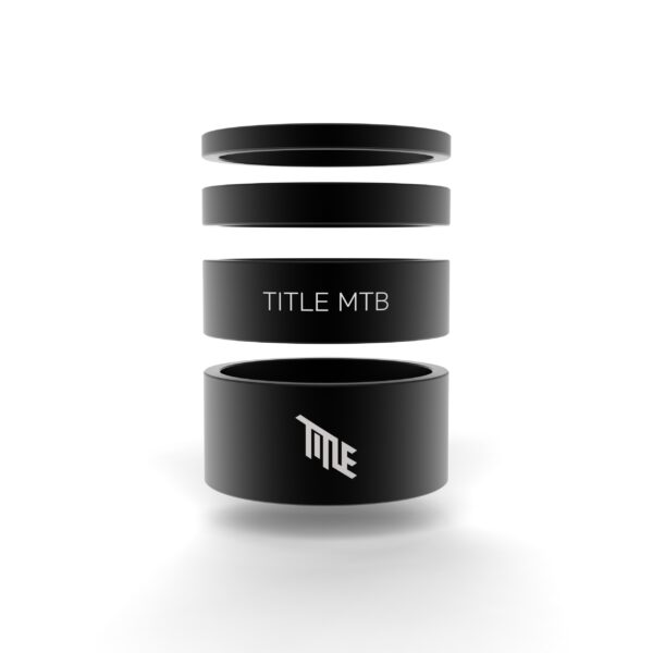 Title MTB Alloy Headset Spacer Kit (Black)