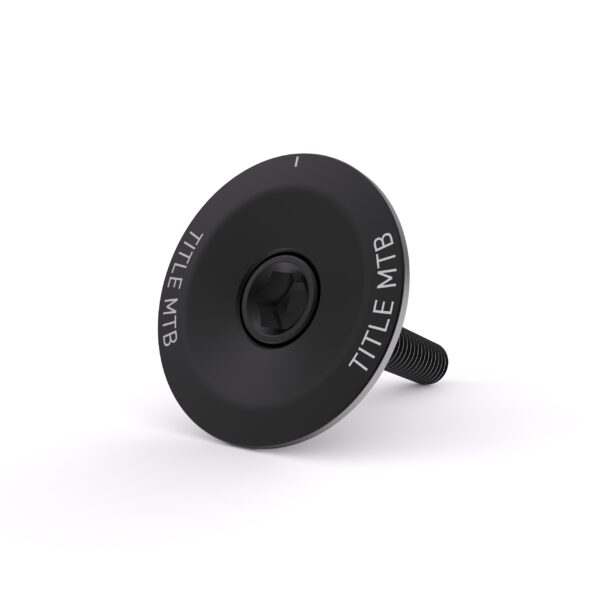 Title MTB Headset Top Cap and Bolt (Black)