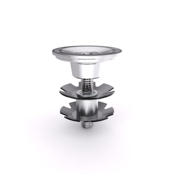Title MTB Headset Top Cap and Bolt (Chrome) - Image 2