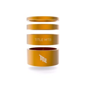 Title MTB Alloy Headset Spacer Kit (Gold)