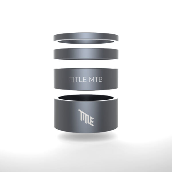 Title MTB Alloy Headset Spacer Kit (Grey)