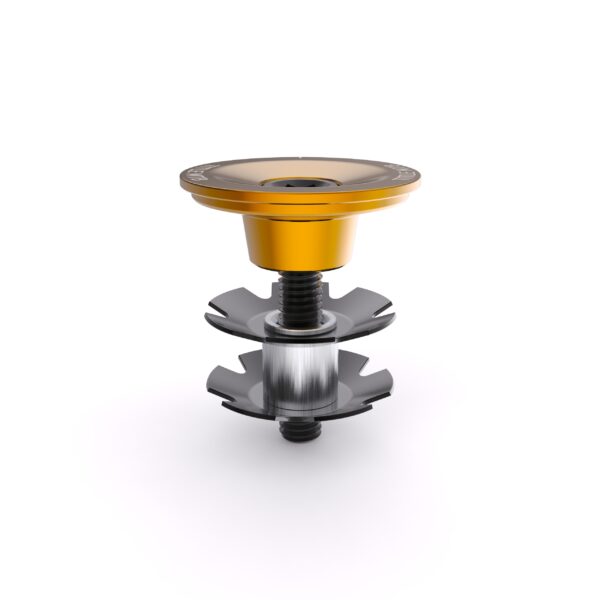Title MTB Headset Top Cap and Bolt (Gold) - Image 2